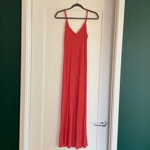 Soft Red maxi dress